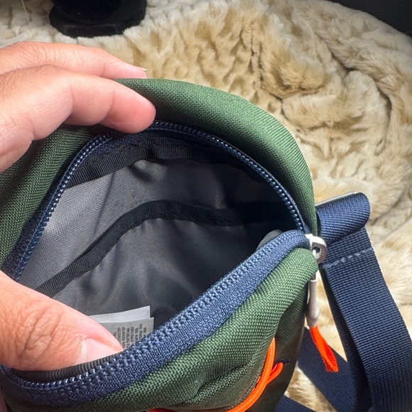 The North Face Forest Green Crossbody Bag with Orange Accents - Picture 6 of 6